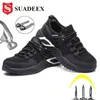 Suadeex Steel Toe Shoes Work Safety Shoes для мужчин и женщин. Неушко дышащая на открытом воздухе Промышленная строительная обувь Y200915