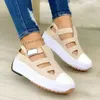 Sandalias de plataforma Sports Roman Summer Mujeres de talla grande y transpirable Transportable Outdoor Outdoor Zapatos vulcanizados Sandalias de Mujersa 61