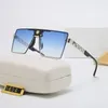 2022 New Gradient Sunglasses for Men Fashion Metal Big Frame Sun Glasses Brand Design Luxury Lunette De Soleil Homme UV400
