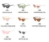 NO LOGOsummer ladies Outdoor FASHION Personalized cat-eye sunglasses trend Small frame streamlined sunglasses Taking snapshots cycling glasses 8COLORS