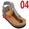 Slippers Soft-Soled Sandals Leather Sandal293B Summer Flat-Soled Women 'S Casual Fashion Open-Toed Metal Buckle Red-Soled Slippers