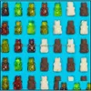 خبز تعديل الخبز المطبخ المطبخ بار حديقة المنزل Sile Gummy Bear Candy Molds Chocolate مع 1 Droppers Nonctick Food Grade My-Inf0492