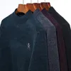 Мужские свитера Флис Ченль мужской свитер Осень Зимний Вязаный вязаный вязание половина Ту 220823