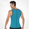 Men's Body Shapers Men's Shaper Wear Neoprene Zipper Sports Vest Extremely Fast Wicking Sculpting Abdomen Stereotype Slimming Belt Shirt