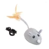 Chat Jouets Rat Interactif Jouet Simulation Souris Pour Chats D'intérieur Jouer Souris Chatons USB Charge 4 INCHCat