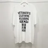 Oversize T Shirts Tee Haute Qualité Hommes Femmes Lettres Impression À Manches Courtes T-shirt Tops Hip Hop 22FW