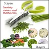 Frukt grönsaksverktyg kök kök matsal hem trädgård ll rostfritt stål sax matlagning accessorie dhyw9