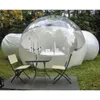 Big Clear Top Outdoor Reflatovable Bubble Tent House Dome Dome z sypialnią i toaletą do biwakowania Transparent Hotel Glamping