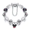 Luxury Beaded Strands Womens Jewelry Drops Crystal Big Hole Bead Bracelet Cross-border Pandora Love Bracelet with little mouse