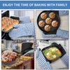 Chambray Neoprene Oven Mitt اليسار/اليمين و 2 PCS Pocket Potholder Set 2 Pack-Heat مقاوم لـ 400 f-thandle Hot Gut