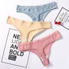 6 PCS Kadınlar G-String Panties iç çamaşırı moda seksi pamuk deri dostu bayanlar yumuşak alçak low lingerie katı külot 220426