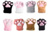 Cosplay Furry Cat Bear Paw Handske Varg Hund Räv Gaint Klor Handskar Anime Kostym Accessoarer Kvinnor Flickor Plysch Hand Cover Vantar Till Jul Halloween Party