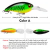 14 ألوان صيد السرب السنانير البلاستيكية السمك الصيد إغراء 10 سم/14g طباعة اصطناعية صعبة 6# 2 هوك Tackle K1622
