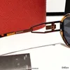 2022 العلامة التجارية مصممة شمسية عالية الجودة نظارة شمسية نساء الرجال نظارات نسائية شمس الزجاج UV400 عدسة للجنسين مع صندوق