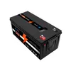 24V 100Ah LiFePO4 lithium battery with voltage display BMS, suitable for boats, golf carts, forklifts, solar energy and campervans