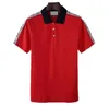 Mens Stylist Polo Shirts Luxury Italy Men kläder Kort ärm mode casual Men's Summer T -shirt Många färger finns tillgängliga 90