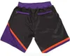 2023 shorts de basquete costurados com bolso zíper sweatpants malha retro esporte calças S-2XL curto