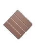 Tapis 12 "x 12" en plastique carreaux de sol de verrouillage pont 4 lattes motif droit pour patio balcon porche arrière-cour