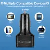 New 6 Ports Car Charger Quick Charge QC3.0 15A USB Charger For iPhone 14 Xiaomi Huawei Samsung Mobile Phone Adapter