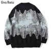 Maglione da uomo Una Reta New Hip Hop Stampa tie-dye Maglione Streetwear Uomo Casual Pullover Tops Inverno Harajuku Maglione uomo T220730