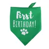 Hundebekleidung, Hunde-Geburtstags-Bandanas, erster Geburtstag, Hunde-Welpen-Bandana, Dreieckstuch für Haustiere, Partyzubehör
