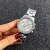 Armbanduhren Luxus Silber Damenuhr Top-Marke Damenuhren Mode Diamant Damen Edelstahluhr Zegarek DamskiArmbanduhren Wri