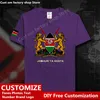 République du Kenya Kenya pays t-shirt personnalisé Jersey Fans bricolage nom numéro haute rue mode ample décontracté t-shirt 220616