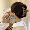 Zarif Buzlu Akrilik Saç Klipsleri Saç Pençeleri Barrette Meapwear Kadınlar için Saç Aksesuarları Saf Renk All Maç Saç Pençeleri
