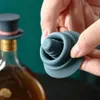 Tappo per vino in silicone a forma di cappello creativo a forma di poker Tappo per vino riutilizzabile sigillato sottovuoto Strumento per bar da cucina con champagne