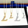 Kettingen Frankrijk luxe merk Pave Ldylle bloesem ketting paar sieraden topkwaliteit titanium staal materiaal nooit vervagen adita offici￫le replica g3qn