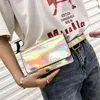 Abendtaschen Damen Lasergürtel Gürteltasche Transparente holografische Gürteltasche Hengreda Raves Hip Bum Messenger SchultertaschenEvening