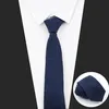 Varumärke Mens Tie Solid Color Corduroy Super Soft Jacquard Nathtie Accessories Daily Wear Cravat Wedding Party For Man