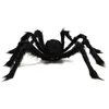 30 cm/50 cm/75 cm/90 cm/125cm/150 cm/200 cm zwarte spider Halloween Decoratie Haunted House Prop Indoor Outdoor Giant Decor 0803