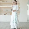 Chinese style stage wear women Asian folk dance costumes Guzheng performance clothing classical elegant fancy party dress