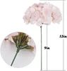 Decoratieve bloemen kransen 54 koppen zijde hydrangea kunstmatig met stengels nep voor huis bruiloftsfeestdecoratief