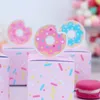 Предполагаемая вечеринка для детей на день рождения 5pcs пончики русалка фермы животных лебедь космос конфеты подарочные пакеты для сафари для сафари для детского душа 220704