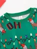 Sweat-shirt imprimé de Noël à épaules tombantes pour tout-petits garçons SHE