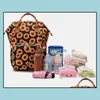 Storage Bags Home Organization Housekee Garden Mommy Diaper Maternity Backpacks Leopard Print Bag New Mtifunctional Mother Drop Delivery 2