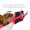 犬の銃口S-2xlナイロンソフトメッシュ通気性調整可能なループ銃口防止防止防止ペットトレーニング供給