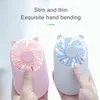 قابلة للشحن USB Mini Portable Pocket Fan Cool Hand Hand Hand Travel Cooling DC CoolerUsb الشحن Outdoors Electric Fans