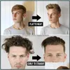 Frisörsalongvårdsstylingverktyg Produkter Epack Electric Comb Curling Iron Straightener Curler Men Combs Barber Frisör Rakborste D