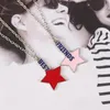 Pendanthalsband bitar / set Friends Star Red Pink Blue Zinc Alloy Sister BFF Family Necklace Jewelry Gift 2022