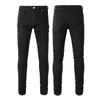 Jeans de créateurs pour hommes pour hommes Pantalons Homme Noir Skinny Rip Blanc Patch Denim Biker Serpent Broder