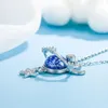 Pendentif Colliers Blue Moonstone Collier Femmes Chaîne sur le cou Clavicule pour Univers Star Moon Crystal JewelryPendentif