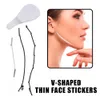 Invisible Mince Visage Autocollants V-Forme Visage Visage Ligne Affaissement SkinFace Soulever Rapide Menton Ruban Adhésif 40 pcs/ensemble