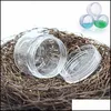 Boş plastik kozmetik makyaj kavanoz kapları şeffaf örnek şişeler göz farı krem ​​dudak balsamı konteyner damla dağıtım 2021 paketleme kutuları offi