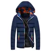 Marka ceket erkek kış ceketleri moda rahat ince kalın sıcak ceket erkek pamuk kapşonlu parkas erkek casaco maskulino 220804