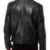 Men Pu Leather Jacket Hip Hop Stand Collar Man Motorfietspak Slanke winddichte Zip Up Biker Bomber Oversized L220801