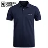 Camp Clothing Men Business Casual Solid Male Polo Shirt Short Sleeve High Quality Pure Cotton 220623