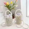 Evening Bag Mini Beads Handmade Vintage Handbags Party Shoulder Female 2022 Wedding s with Pearls Luxury Women's Totes 0623